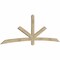 Ekena Millwork Alberta Rough Sawn Timber Gable Bracket, Douglas Fir, 108"W x 36"H x 2"D x 4"F, 8/12 Pitch GBW108X36X0204ALB00RDF - alternate 2